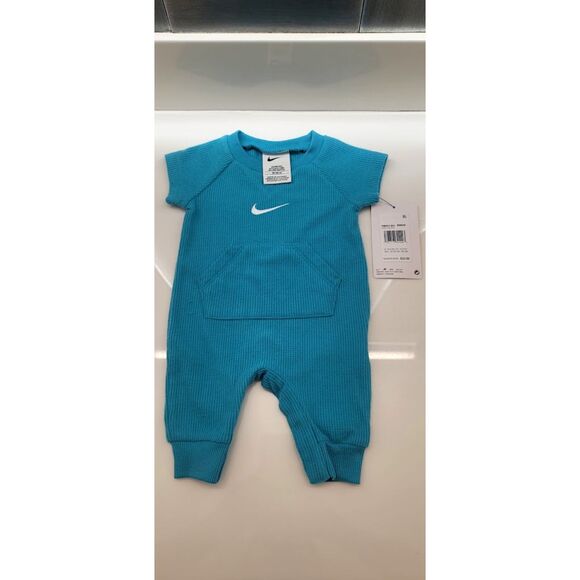 Dusty Cactus Nike Newborn Onesie Jumper Overalls Baby Clothes 6-9 Months New - Picture 3 of 7
